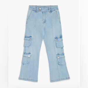 Kids cargo jeans, size 11/12.